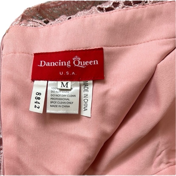 Dancing Queen Pink Lace Midi Dress - Picture 4 of 6